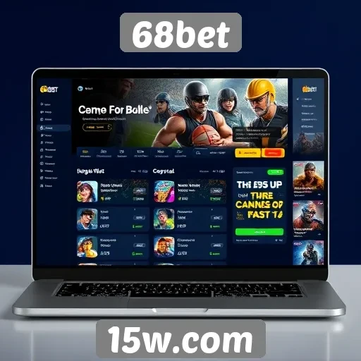 Avaliação da interface do usuário do 68bet